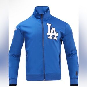 PRO STANDARD LOS ANGELES DODGERS MENS BLUE CLASSIC TRACK JACKET